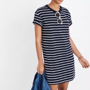 Madewell Tina stripe t shirt dress size xs